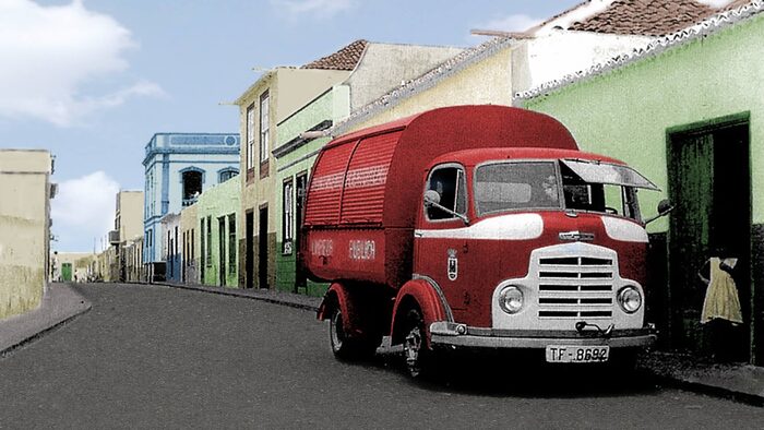 Historic colorized photo of Puerto de la Cruz